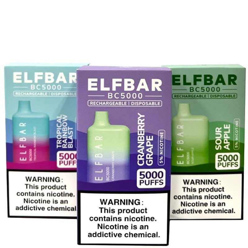 elfbar bc 5000 puffs electroic cigarette disposable vape 3