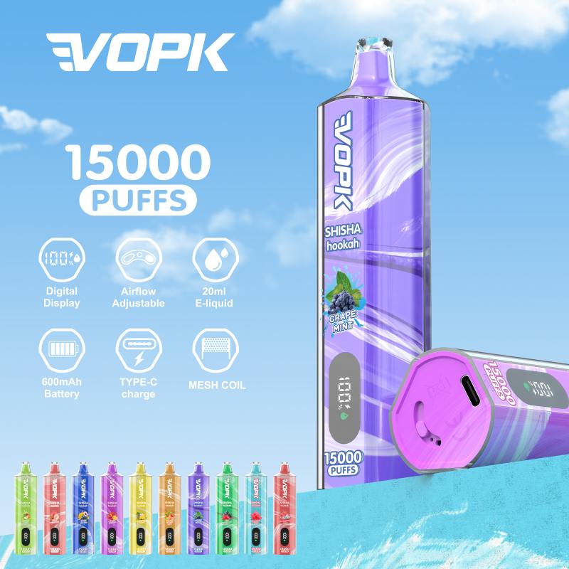 VOPK shisha hookah 15000 digital