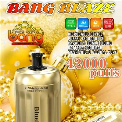 Bang ci ci ci e-shisha lub taub hau 42000 puffs
