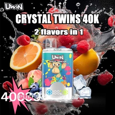 Uwin Crystal ntxaib 40000 puffs dual flavors vape vape